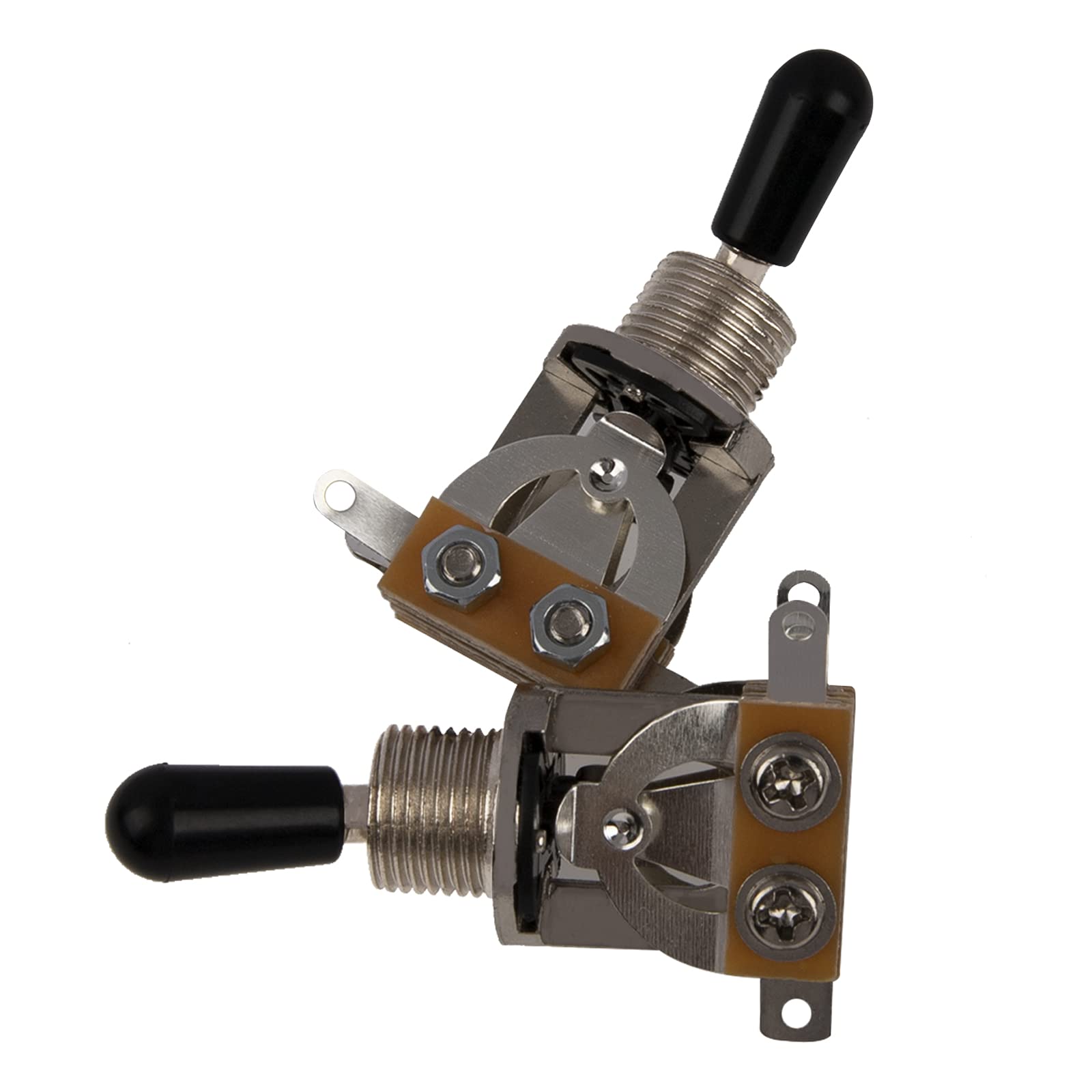 3Pcs Yootones 3 Way Short Straight Guitar Toggle Switch Pickup Selector Compatible with SG Epiphone Les Paul Electric Guitar (Si